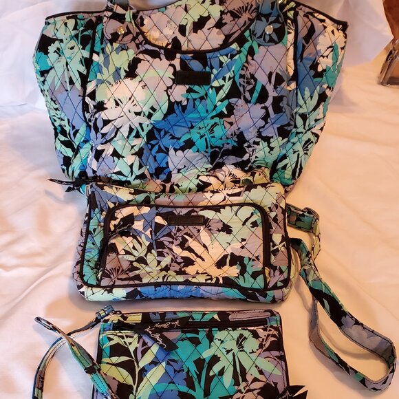 Vera Bradley Blue Camofloral Bundle - Picture 1 of 15